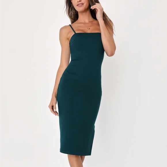 Lulus Forest Green Bodycon Mini Dress - Picture 3 of 8